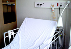 入院中のベッド